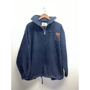 Vintage Denali Park Sweatshirt Jacket Alaska Bear Embroidery Earth Ragz Crewneck